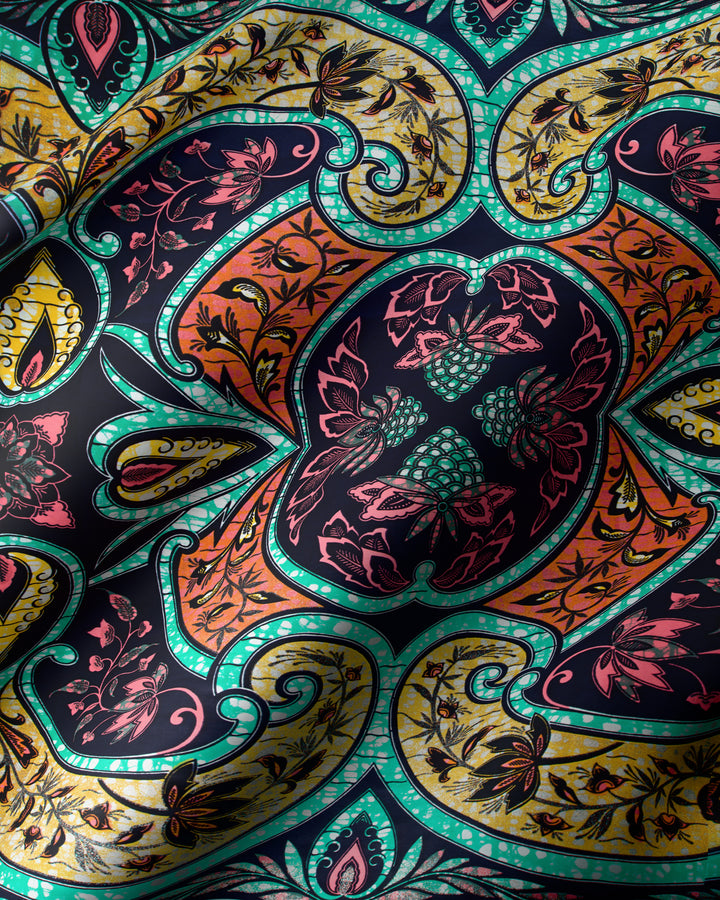 Grand super-wax | vls3947.013 | blue-copper shine embellished - grand super-wax